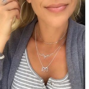Stella & Dot LOVE script necklace